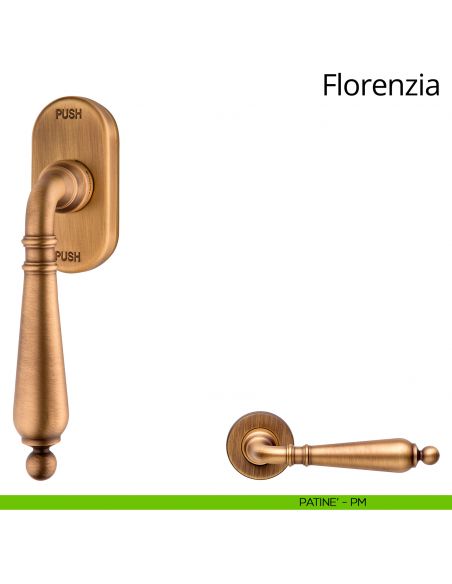 Maniglia per finestra martellina DK antintrusione Florenzia Linea Calì
