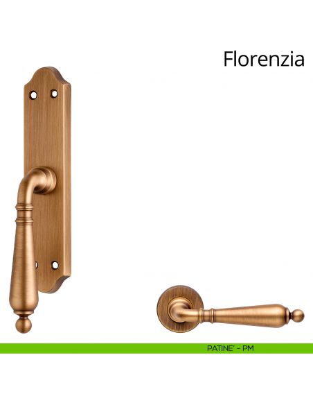 Maniglia per finestra cremonese Florenzia Linea Calì patinè