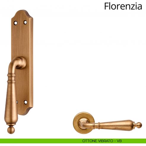 Maniglia per finestra cremonese Florenzia Linea Calì ottone vibrato
