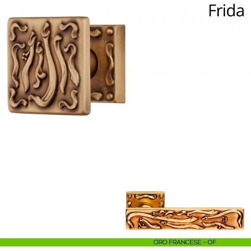 Pomolo per porta girevole Frida Linea Calì oro francese