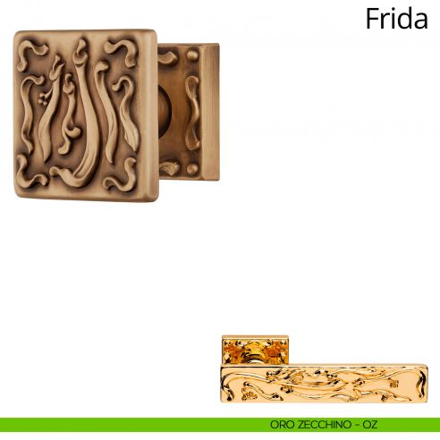 Pomolo per porta girevole Frida Linea Calì oro zecchino