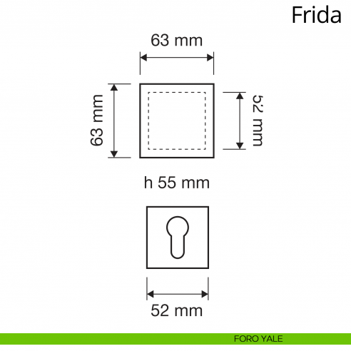 Pomolo per porta girevole Frida Linea Calì patinè