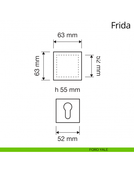 Pomolo per porta girevole Frida Linea Calì patinè