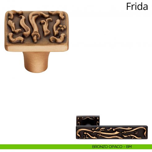 Pomolo per mobile Frida Linea Calì bronzo opaco
