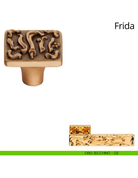 Pomolo per mobile Frida Linea Calì oro zecchino