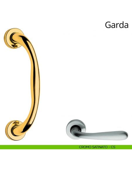 Maniglione per porta Garda Linea Calì cromo satinato