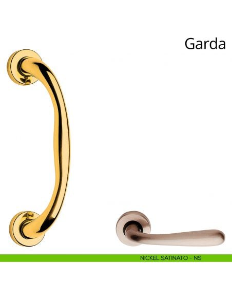 Maniglione per porta Garda Linea Calì nickel satinato