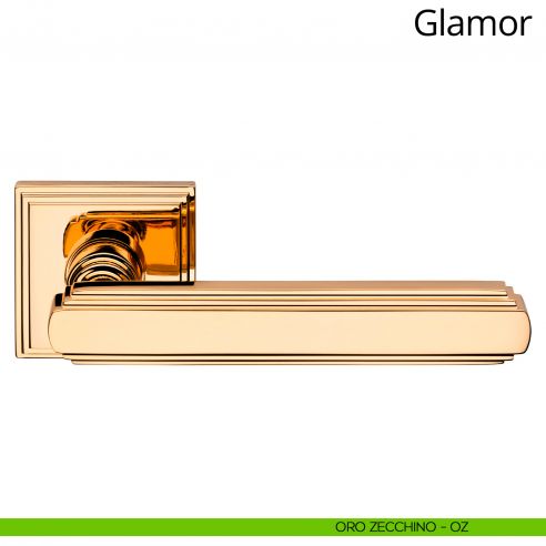 Maniglia per porta interna Glamor Linea Calì oro zecchino
