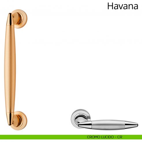 Maniglione per porta dritto Havana Linea Calì cromo