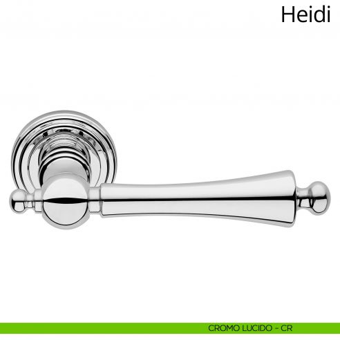 Maniglia per porta interna Heidi Linea Calì rosetta tonda cromo