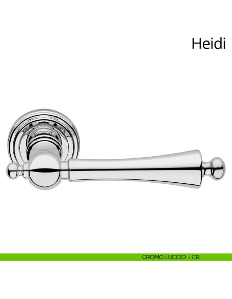Maniglia per porta interna Heidi Linea Calì rosetta tonda cromo