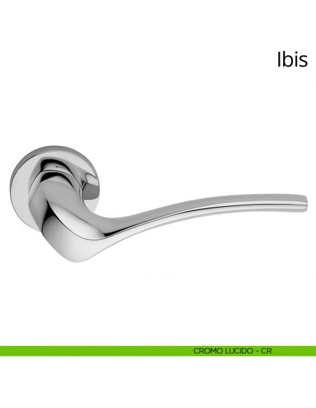 Maniglia per porta interna Ibis Linea Calì rosetta tonda cromo