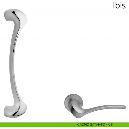 Maniglione per porta Ibis Linea Calì cromo satinato