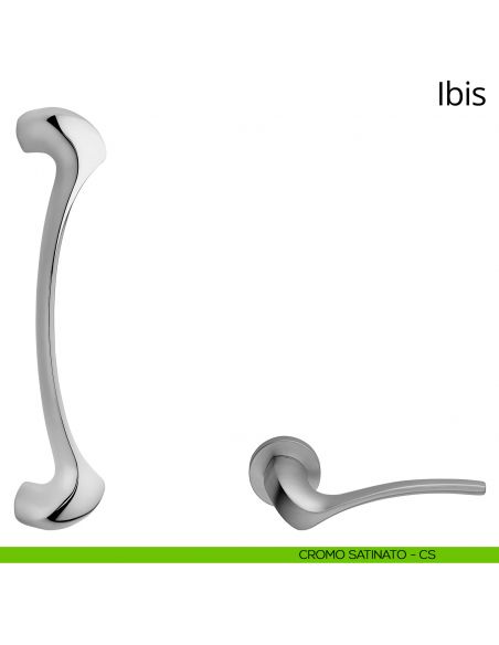 Maniglione per porta Ibis Linea Calì cromo satinato