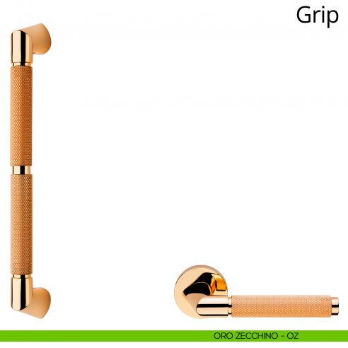 Maniglione per porta dritto Grip Linea Calì oro zecchino