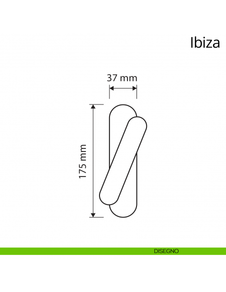 Maniglia per finestra cremonese Ibiza Linea Calì disegno