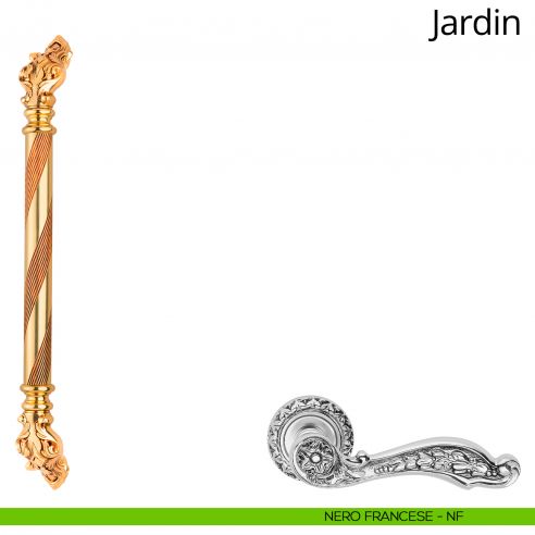 Maniglione per porta Jardin Linea Calì nero francese