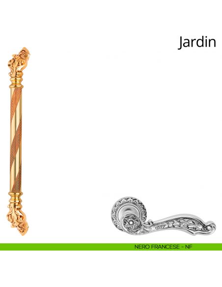 Maniglione per porta Jardin Linea Calì nero francese