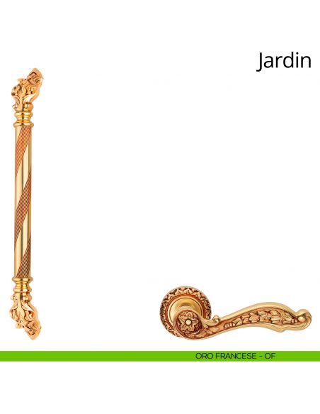 Maniglione per porta Jardin Linea Calì oro francese