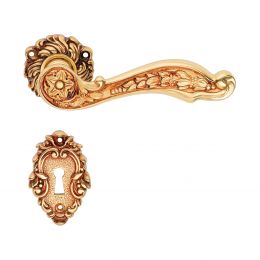 Maniglia per porta interna Jardin Linea Calì rosetta artistica