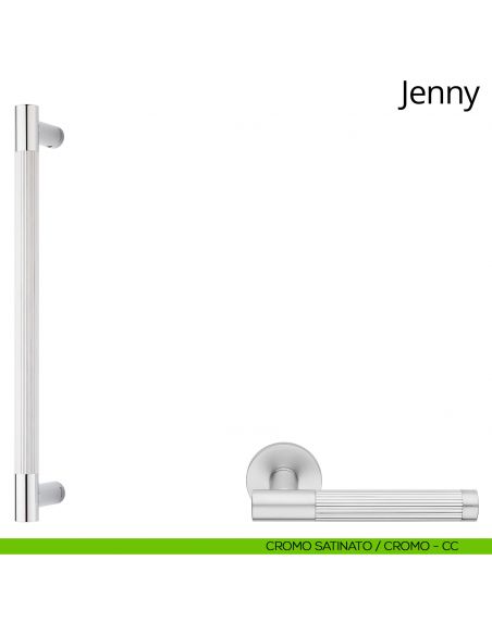 Maniglione per porta Jenny Linea Calì cromo satinato - cromo