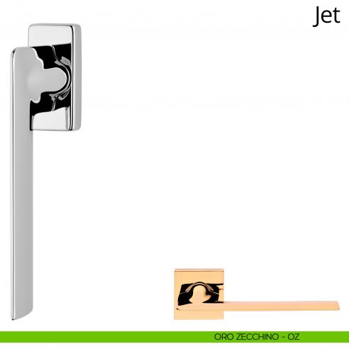 Maniglia per finestra martellina DK Jet Linea Calì oro zecchino