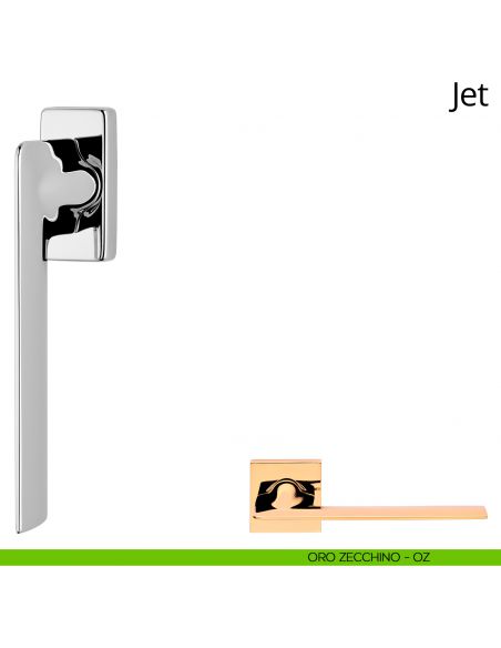 Maniglia per finestra martellina DK Jet Linea Calì oro zecchino