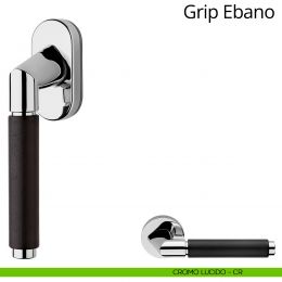 Maniglia in legno per finestra martellina DK Grip Ebano Linea Calì 2