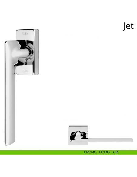 Maniglia per finestra martellina DK antintrusione Jet Linea Calì cromo