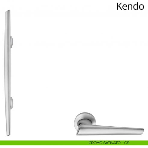 Maniglione per porta Kendo Linea Calì cromo satinato