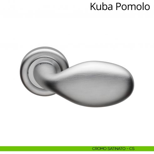 Pomolo per porta girevole Kuba Linea Calì cromo satinato