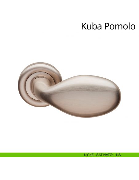 Pomolo per porta girevole Kuba Linea Calì nickel satinato