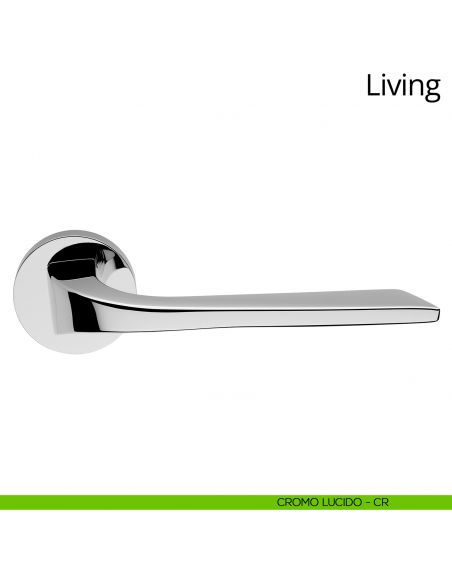 Maniglia per porta interna Living Linea Calì rosetta tonda bassa