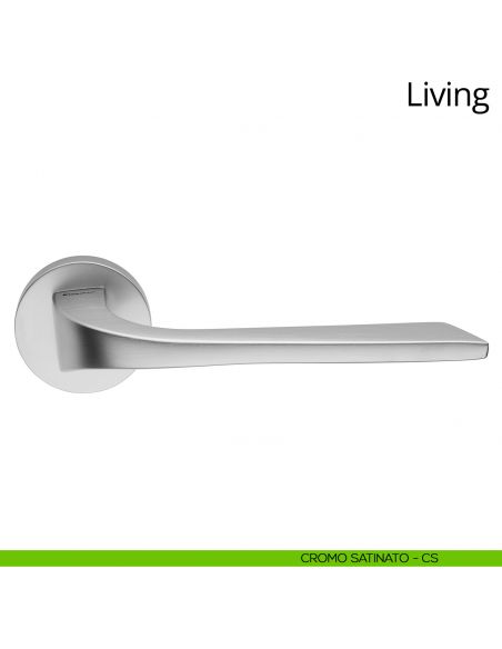 Maniglia per porta interna Living Linea Calì rosetta tonda bassa
