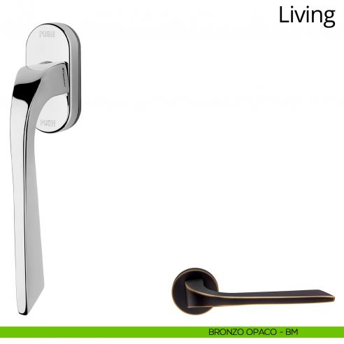 Maniglia per finestra martellina DK antintrusione Living Linea Calì