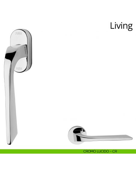 Maniglia per finestra martellina DK antintrusione Living Linea Calì