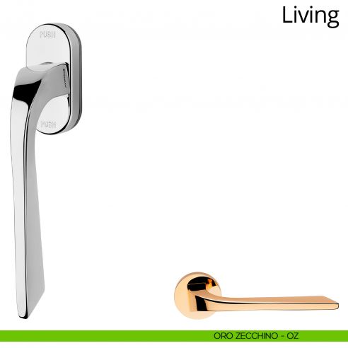 Maniglia per finestra martellina DK antintrusione Living Linea Calì