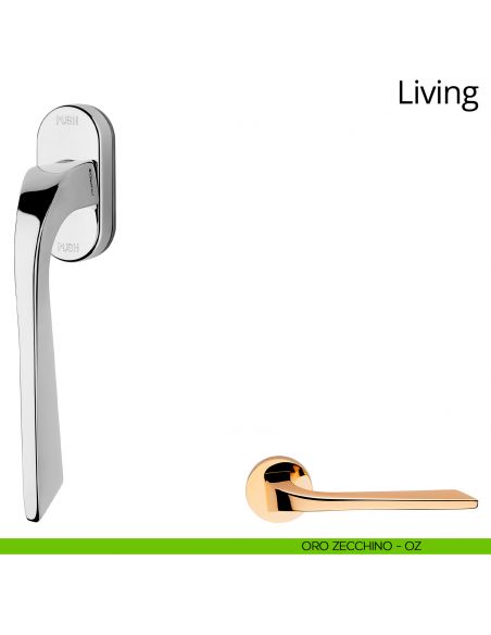 Maniglia per finestra martellina DK antintrusione Living Linea Calì