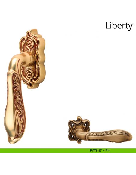Maniglia per finestra martellina DK Liberty Linea Calì patinè