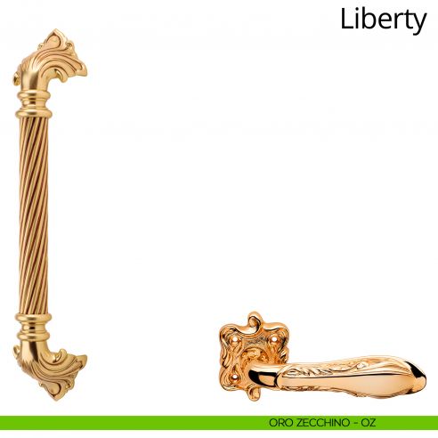 Maniglione per porta Liberty Linea Calì oro zecchino