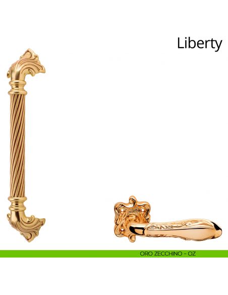 Maniglione per porta Liberty Linea Calì oro zecchino