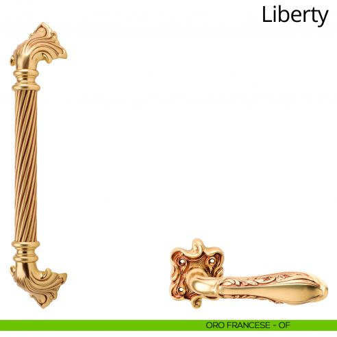 Maniglione per porta Liberty Linea Calì oro francese