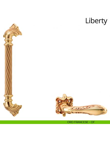 Maniglione per porta Liberty Linea Calì oro francese