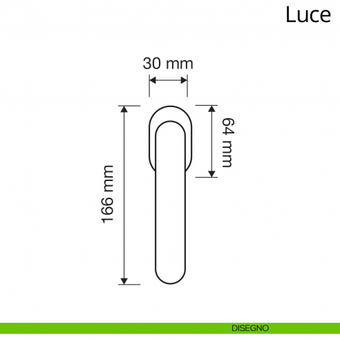 Maniglia con cristalli Swarovski per finestra martellina DK Luce Linea Calì disegno