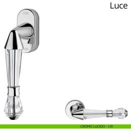 Maniglia con cristalli Swarovski per finestra martellina DK antintrusione Luce Linea Calì 2