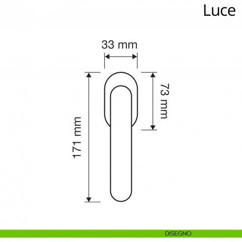 Maniglia con cristalli Swarovski per finestra martellina DK antintrusione Luce Linea Calì disegno