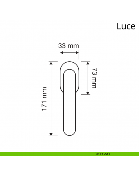 Maniglia con cristalli Swarovski per finestra martellina DK antintrusione Luce Linea Calì disegno