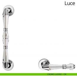 Maniglione per porta dritto con cristalli Swarovski Luce Linea Calì 2