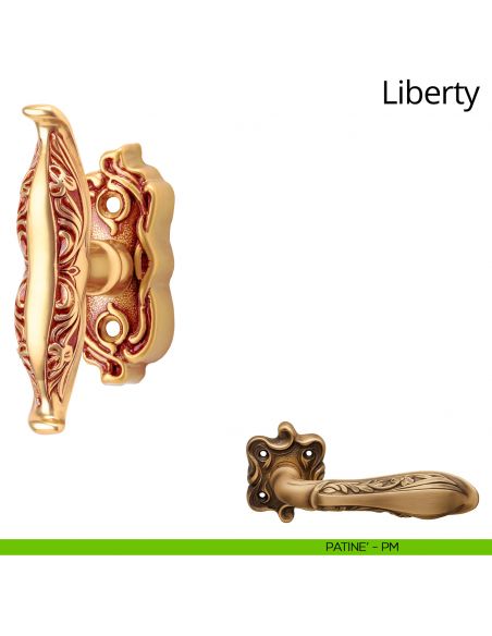 Maniglia per finestra martellina Liberty Linea Calì patinè