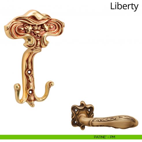 Appendiabiti stile classico a parete Liberty Linea Calì patinè